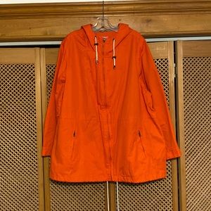 Woman Within Hooded Jacket in orange Size= 1X. (504)